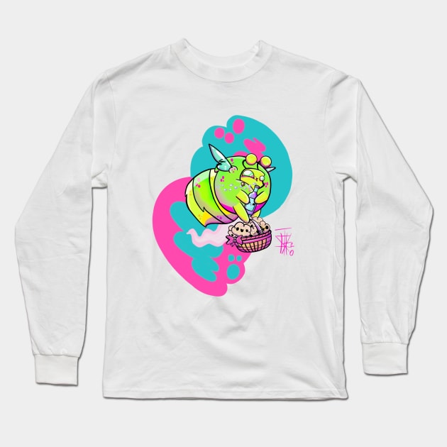 Buzzy Bumbly Long Sleeve T-Shirt by SewGeekGirl